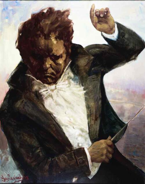 Beethoven dirigerend